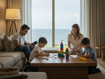 AC installation technician setting up new system in Navarre, FL